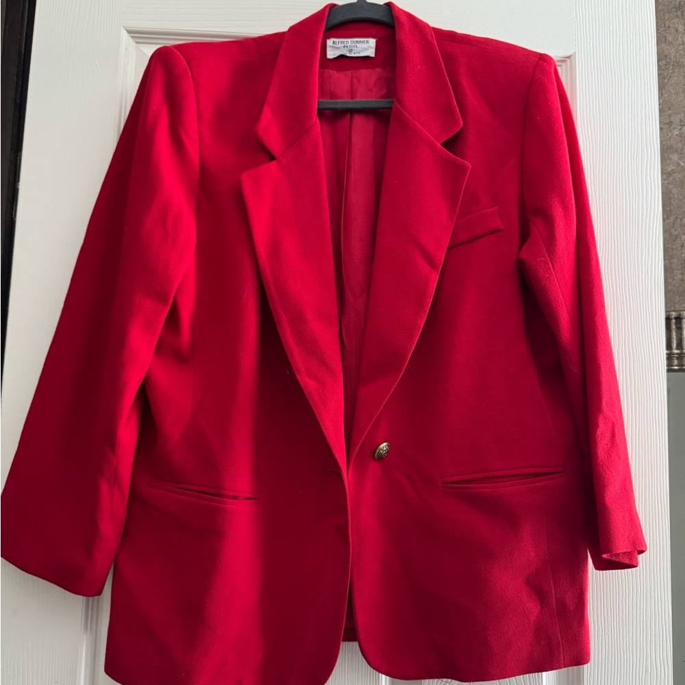 Alfred Dunner Vibrant Red Blazer